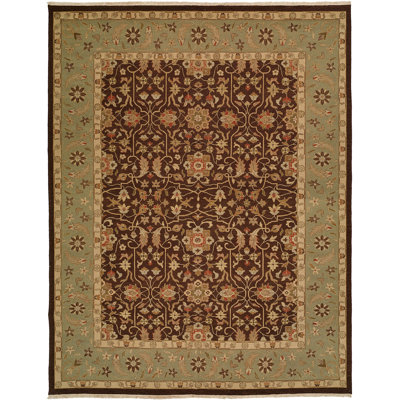 Dhenkanal Wool Oriental Area Rug in Blue