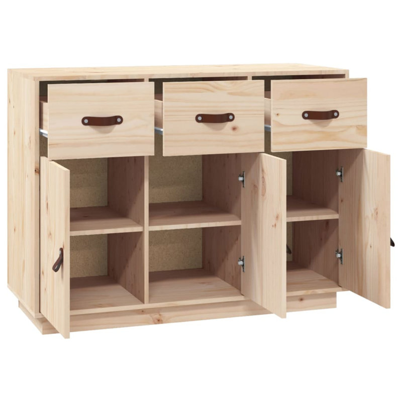 Torrez 100cm Solid Wood Sideboard, Brown