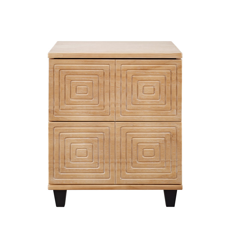 Davar 18.11'' W Nightstand, Beige