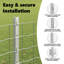 Vidaxl Fence Posts 10 Pcs U-Channel Galvanised Steel-114619013-114619012