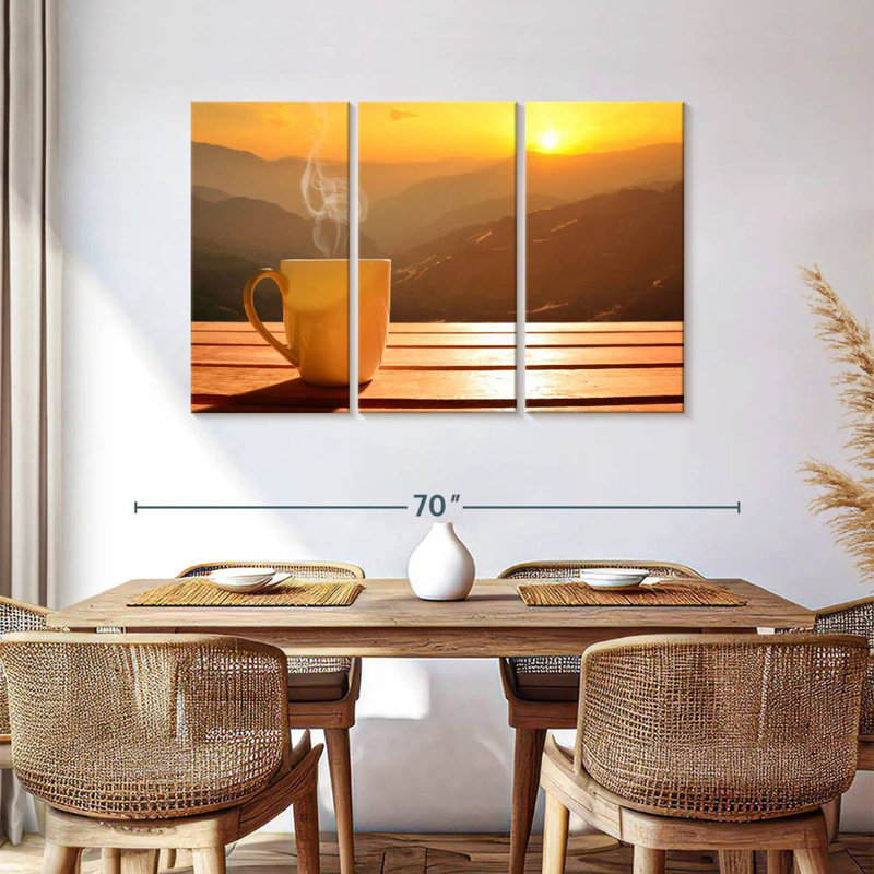 'Sunset Coffee, 36" H x 57" W