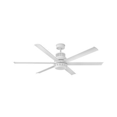 60" 6 - Blade LED Smart Standard Ceiling Fan with Remote Control and Light Kit Included