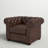 Dunn Faux Leather Chesterfield Chair