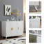 Buffet classique avec 3 portes et tablettes amovibles pour un rangement élégant