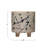 Analys Stoneware Footed Planter with Splatter Design, White and Blue