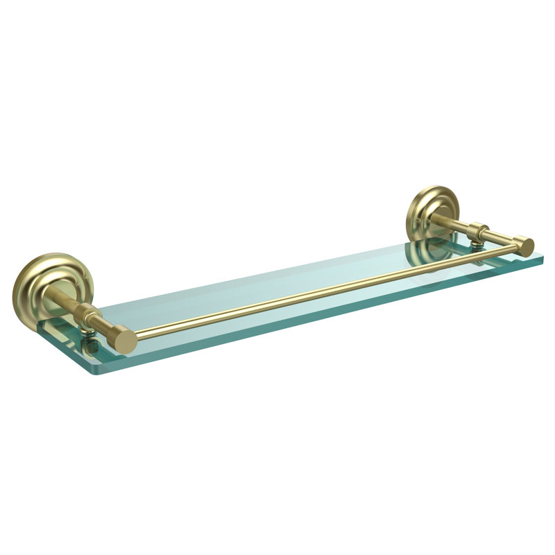 Leamore Bracket Shelf, Satin Brass
