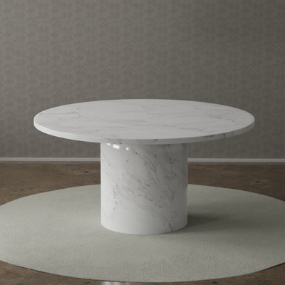 Burga Round 60'' Marble Dining Table