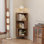 Corner Bookcase L-Shaped Bookshelf Corner Display Shelf For Bedroom Living Room Office
