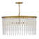 Rubina 30" Six-Light Chandelier w/ Hand-Strung Crystal Strands