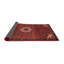 Tapis à motif oriental rouge / noir-2082680366