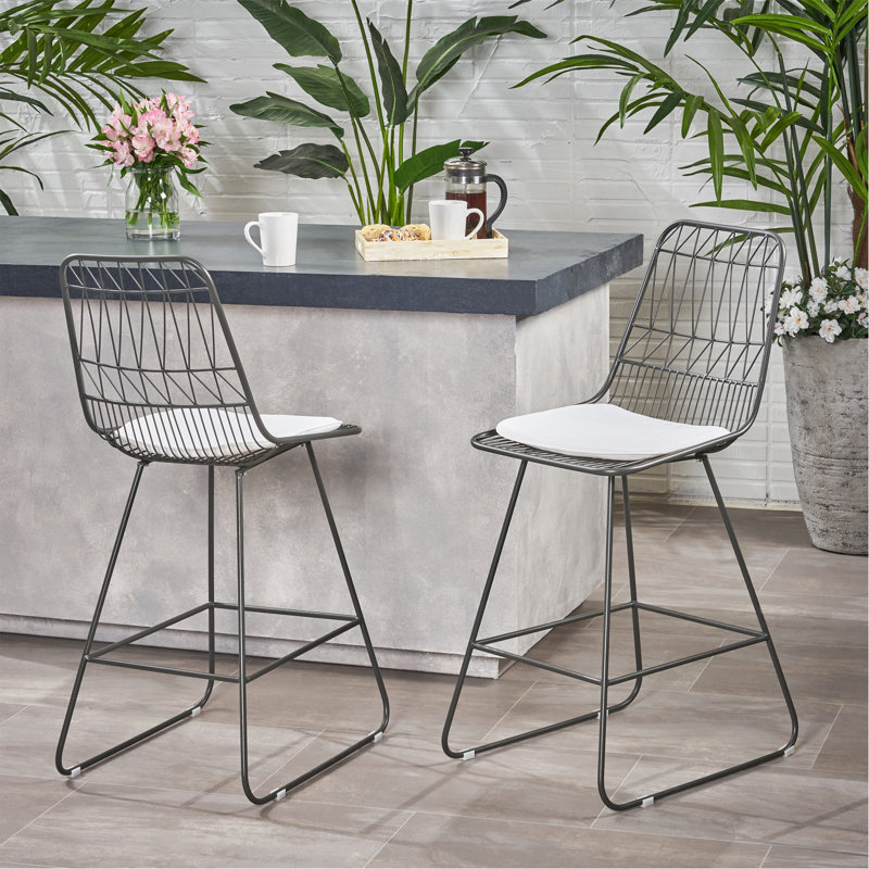 Tabouret de comptoir de patio, Gris