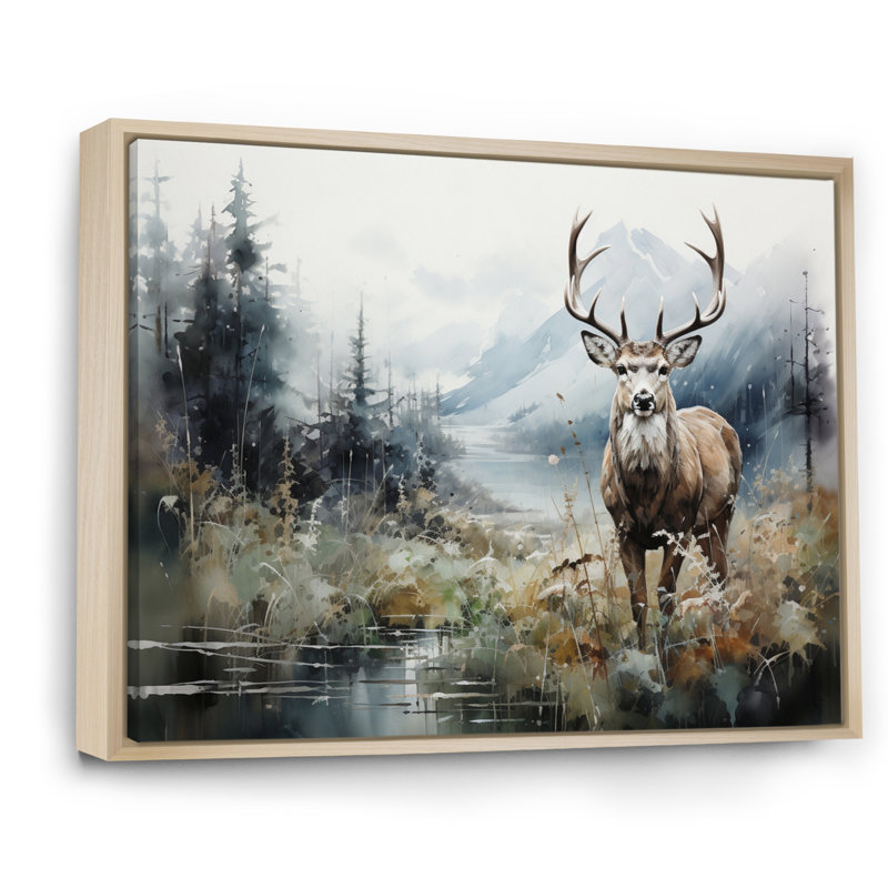 Alaska Frozen Silence sur toile, H 30 po x l 40 po x P 1,5 po, Cadre naturel flottant