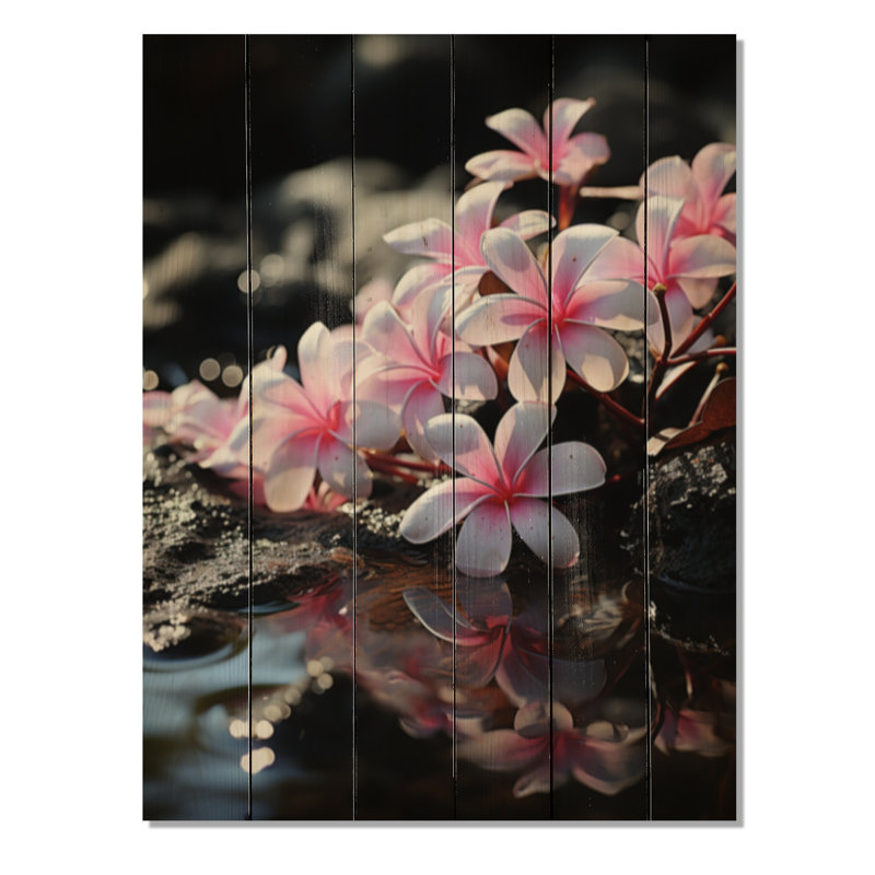 Hawaii Secret Gardens sur impression sur bois, H 40 po x l 30 po x P 0,78 po