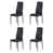 Black Line Leather Chairs#4