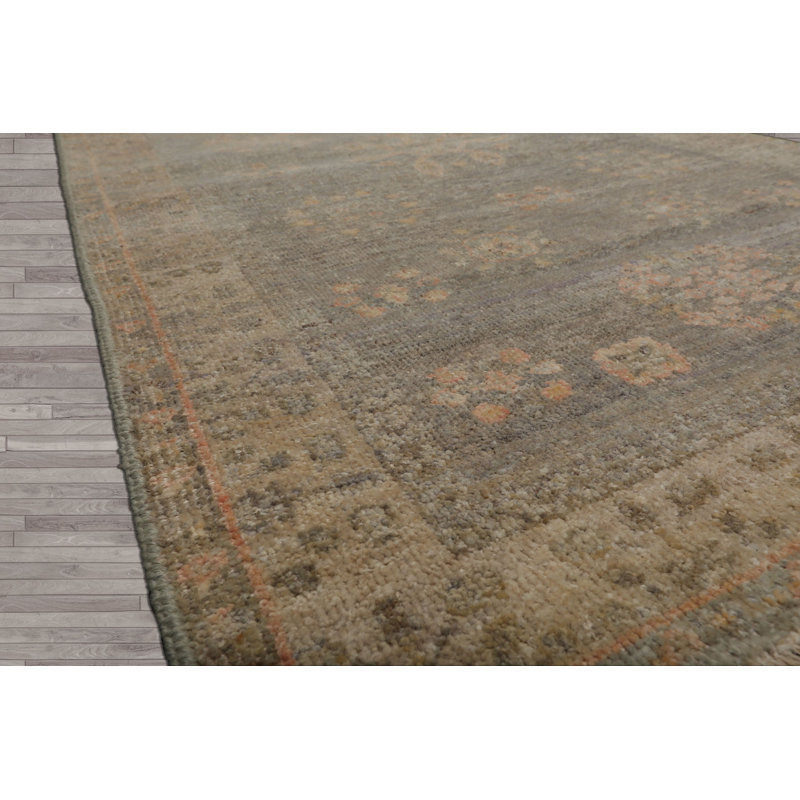 Tapis traditionnel 3 x 5 gris Oushak