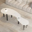 Tables basses gigognes rotatives 2 pièces Crescent-33871028-33871030