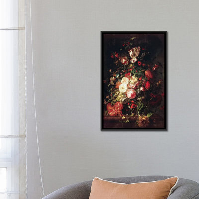 « fleurs et fruits », reproduction d’impression sur toile tendue