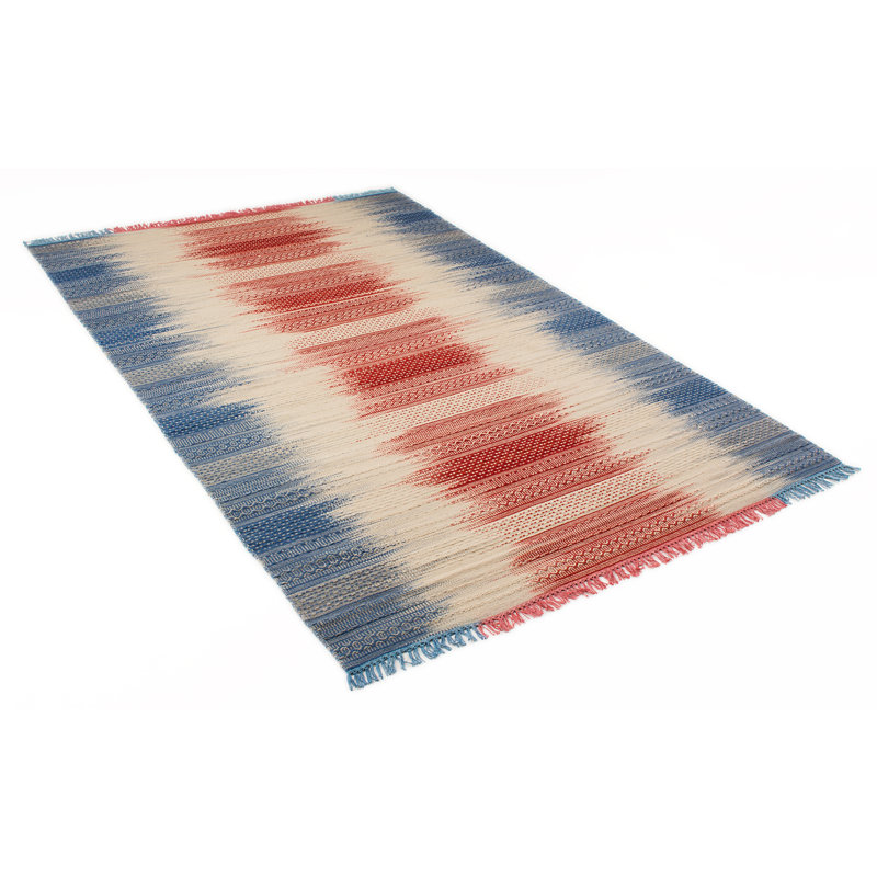 Chiu Rectangle Geometric Wool Hand Woven Kilim, Rectangle 200 x 290cm