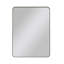Miroir mural moderne, miroir rectangulaire, cadre en métal