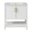 Meuble-lavabo simple 30 po avec plateau en céramique Tavo-32247983