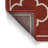 Red Rectangle Polypropylene Area Rug 3'3" X 5'
