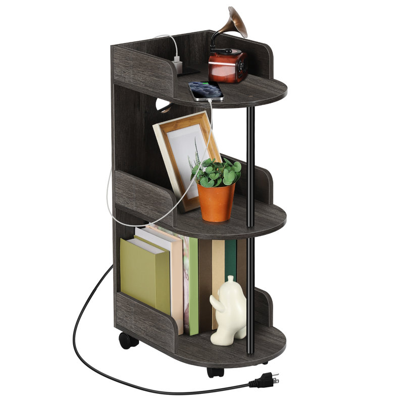 Three-Tier Side Table - Black