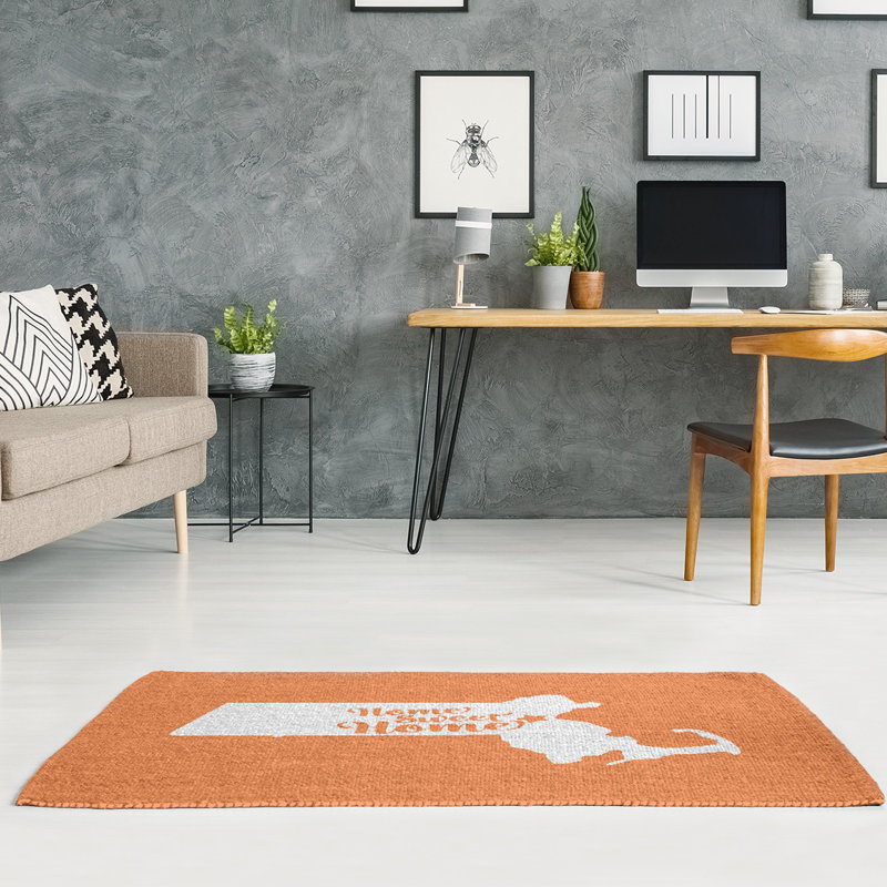 Tapis zone orange boston home, Rectangle 5 pi x 7 pi, Oui