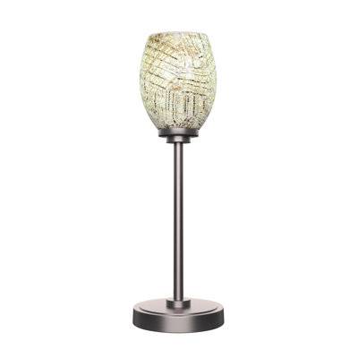Lampe d'appoint Lannah illustrée avec un verre de fusion naturel de 5 po