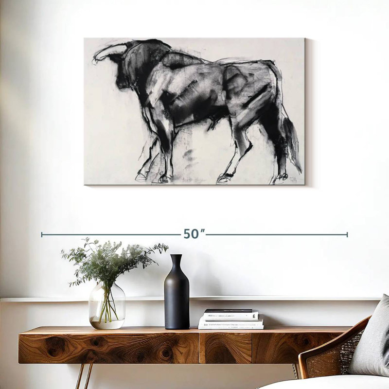 Toro Azul I, 24" H x 36" W