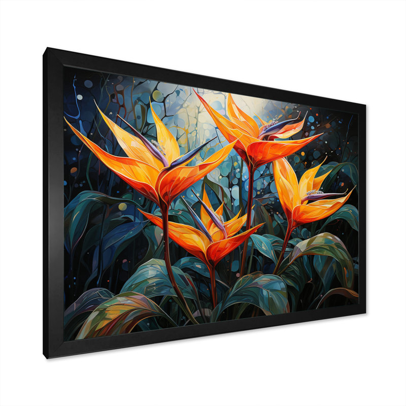 Birds Of Paradise Paradise IV - Birds Of Paradise, reproduction d'art sur toile encadrée, H 30 po x l 40 po x P 1,5 po