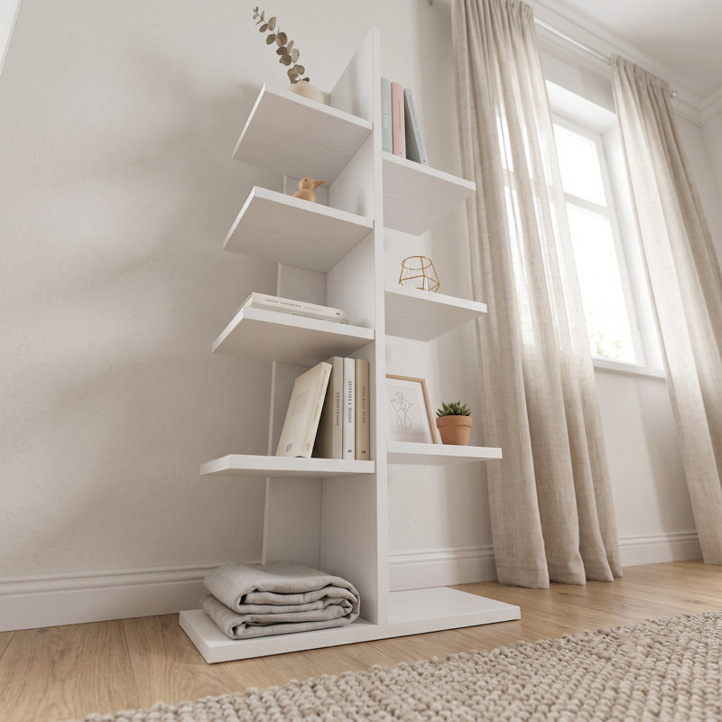 Elora 48'' Modern Geometric Tree Bookcase