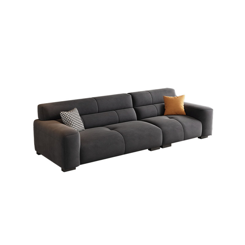 Canapé moderne en velours simple, H 33,46 po x l 110,23 po x P 36,22 po, 3