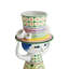 With Hat Vase H 9.6" Green