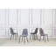 4 Gaviota Fabric Velvet Upholstered Dining Chair-2009143170-2010223066