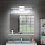 Luminaire de meuble-lavabo moderne de 18 pouces, barre de lumières à DEL à intensité variable, luminaire de salle de bain de 14 W au-dessus du miroir-679178749