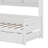 Platform Bed With Twin Size Trundle, All-In-One Cabinet And Shelf-107330297-107330298