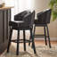 Tabouret de bar pivotant à 360 degrés avec garniture cloutée époustouflante (ensembles de 2 pièces)-135908162