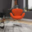 Chaise ballon rembourrée en métal Raspberry Modern-1094482886