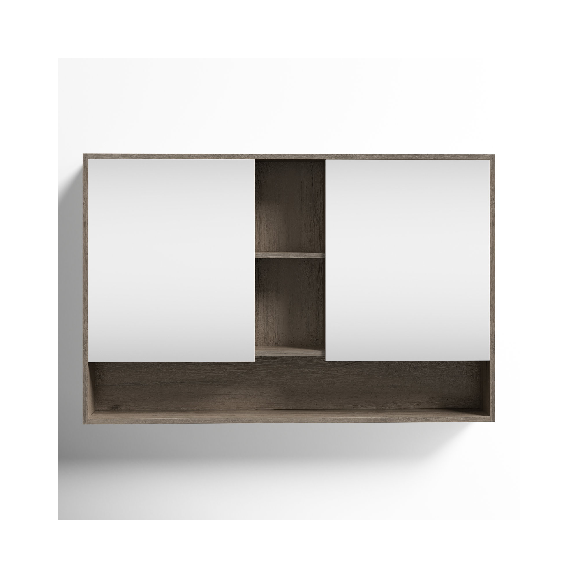 Maisie Surface Double Medicine Cabinet, Gray