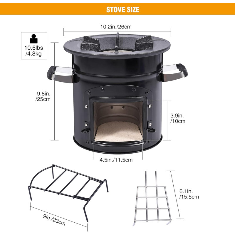 Natural Vent Freestanding Wood Burning Stove