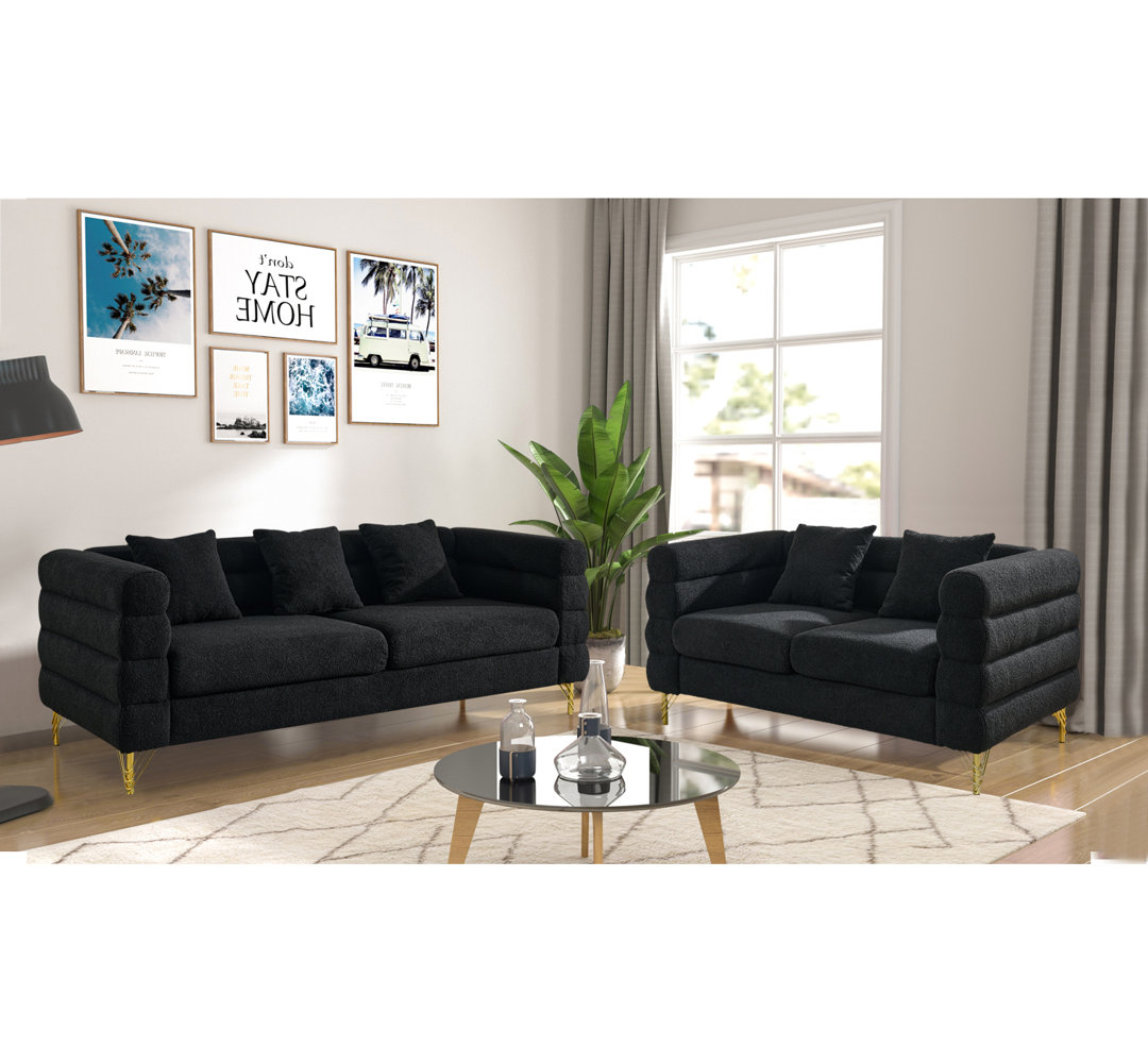 Canaan 2 - Piece Living Room Set Everly Quinn Upholstery 