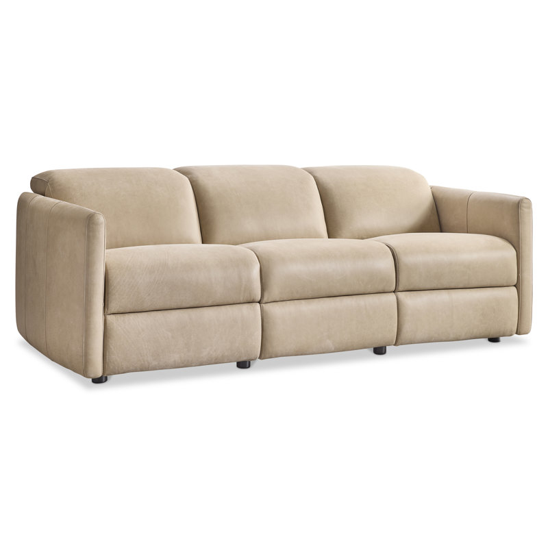 Bernhardt Sierra Leather Power Motion Sofa