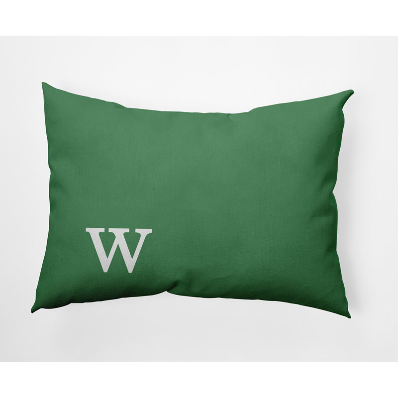 Coussin décoratif intérieur / extérieur Modern Monogram, Sauge