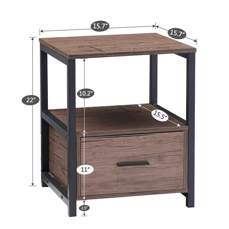 Ensemble de chambre configurable avec lit plateforme 3 pièces Kempst, Café / noir, Simple