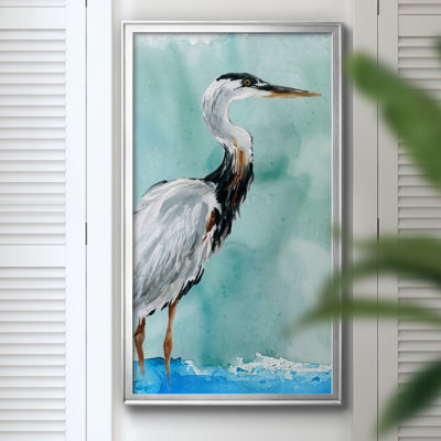 Delray Crane I - peinture sur toile encadrée