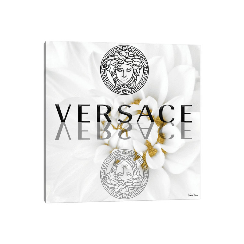 Giclée sur toile tendue doré doré Dahlia II, H 18 po x l 18 po