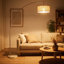 Lampe sur pied Accent, 78 po, abat-jour tambour blanc, base en marbre