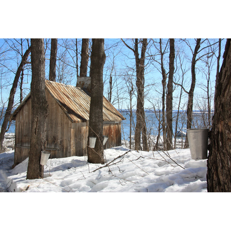 Sugar Shack by the River - Photographie sur toile tendue, H 12 po x l 18 po