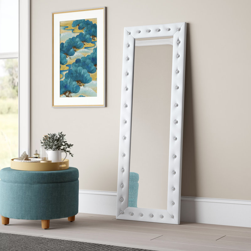 Miroir pleine grandeur moderne Sanem, Blanc