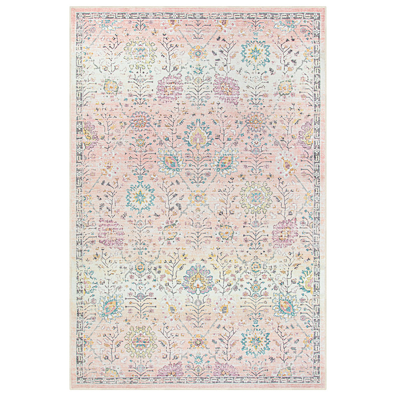  Tapis lavable Boho, Rectangle 6 pi x 9 pi